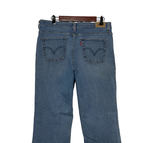 Levi’s 512 Perfectly Slimming Boot Cut Denim Jeans Blue - Picture 8 of 14